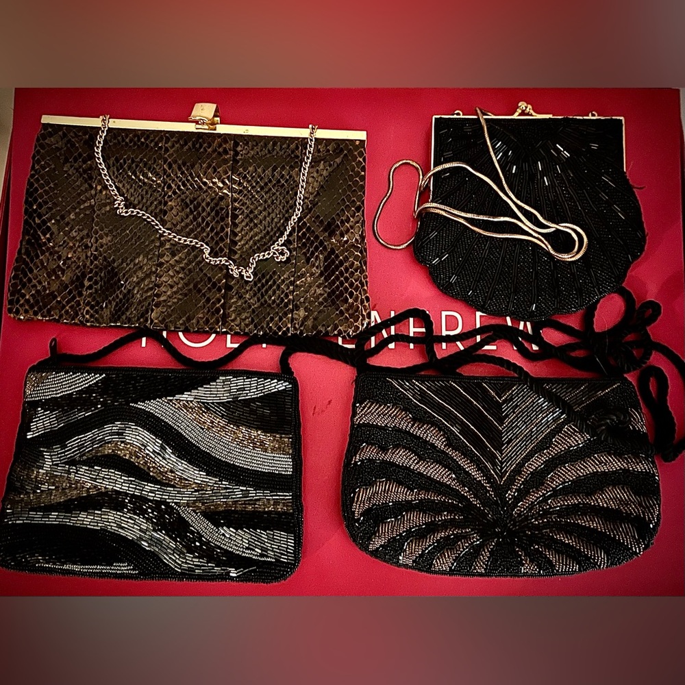 Lot of 4 Vintage Evening Bags 1950/70s